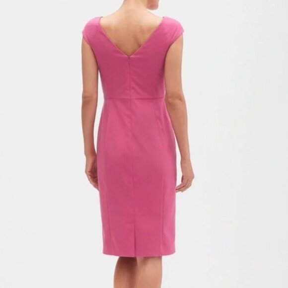 Banana Republic Pink Sheath Cap-Sleeve Dress - Picture 3 of 5